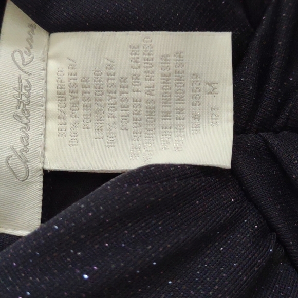 Charlotte Russe women's dressy dress size medium Navy Blue - Picture 4 of 4